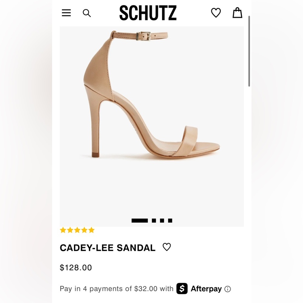 SCHUTZ Size 6 Nude Cady Lee Sandal Heels - Picture 7 of 8